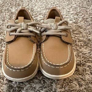 Kids Tan Boat Shoes